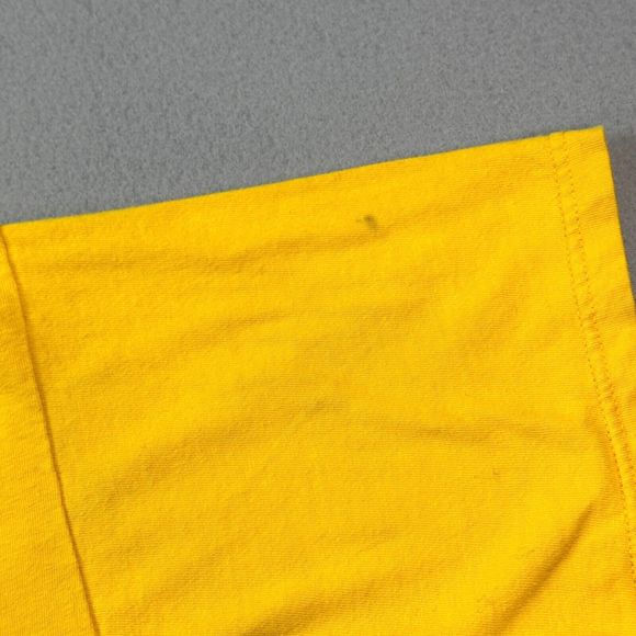 Vintage Polo Jeans Co Shirt Adult 2XL Yellow Blue Ringer Embroidered Logo 90s - Picture 5 of 11